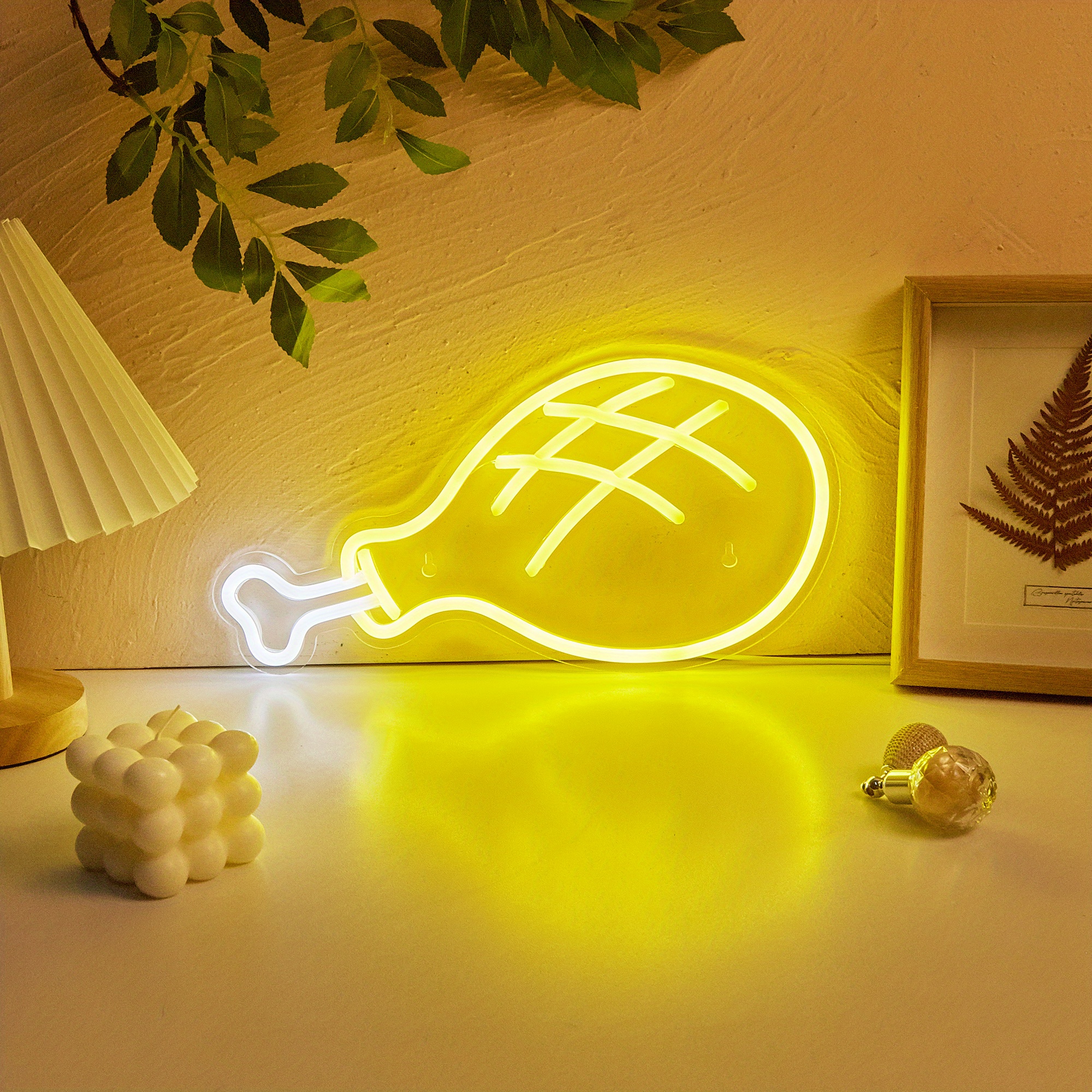 1pc Anime Chiken LED Neon Sign, For Wall And Table Decor, Light Up Signs  USB Powered Neon Lights Signs, For Bedroom Room Bar Wedding Party  Decoration