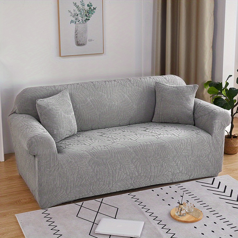 1pc Jacquard Sofa Slipcover, Non-slip Sofa Cover, Couch Cover Furniture  Protector For Bedroom Office Living Room Home Decor