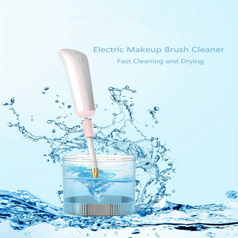 Electric Makeup Brush Cleaner Machine - Alyfini Portable Automatic USB  Cosmetic Brushes Cleaner for All Size Beauty Makeup Brush Set, Liquid