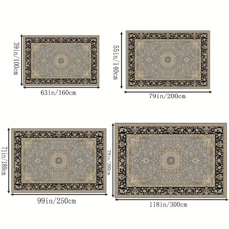 Persian Anti-fatigue Kitchen Mat, Washable Bedroom Living Room Large  Interior Carpet Soft Vintage Carpet Anti-slip Back Anti-stain Suitable For  Bedroom, Living Room, Hallway, Meeting Room Kitchen, Living Room, Laundry,  Bathroom - Temu