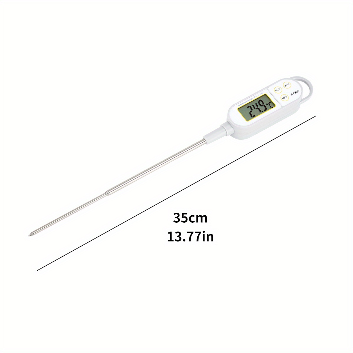 1pc Food Thermometer, Waterproof Thermometer, Baking High-temperature  Resistant Fried Oil Thermometer, High-precision Milk Thermometer, Digital  Grill