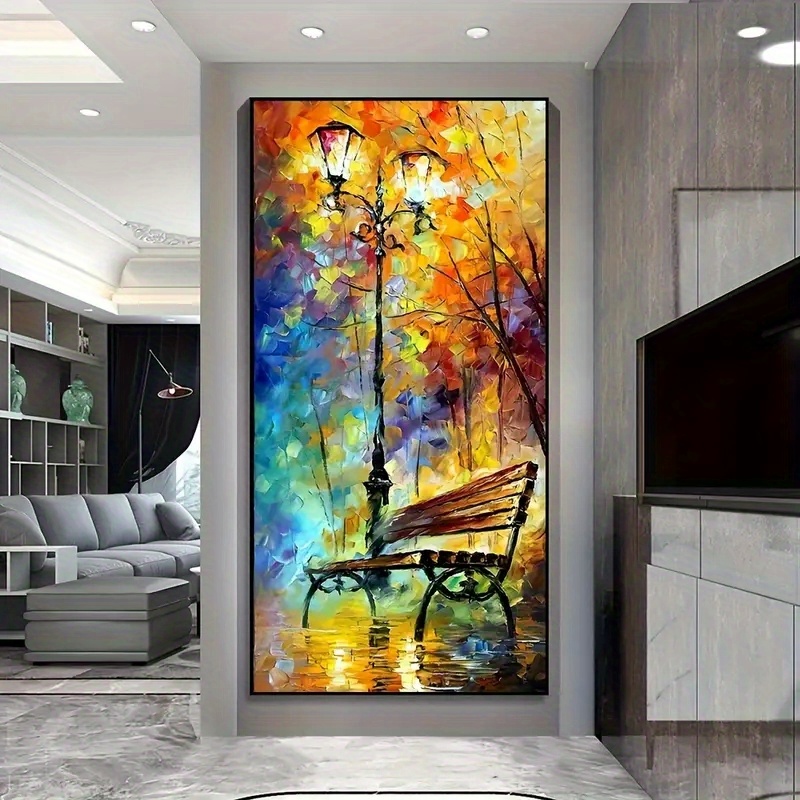 Framed wall art Light modern Abstract tree Canvas wall art Frames - Canvas  Painting artwork Wall Art Print Poster for Living Room Decoration 60x120cm  with Frame : : Home