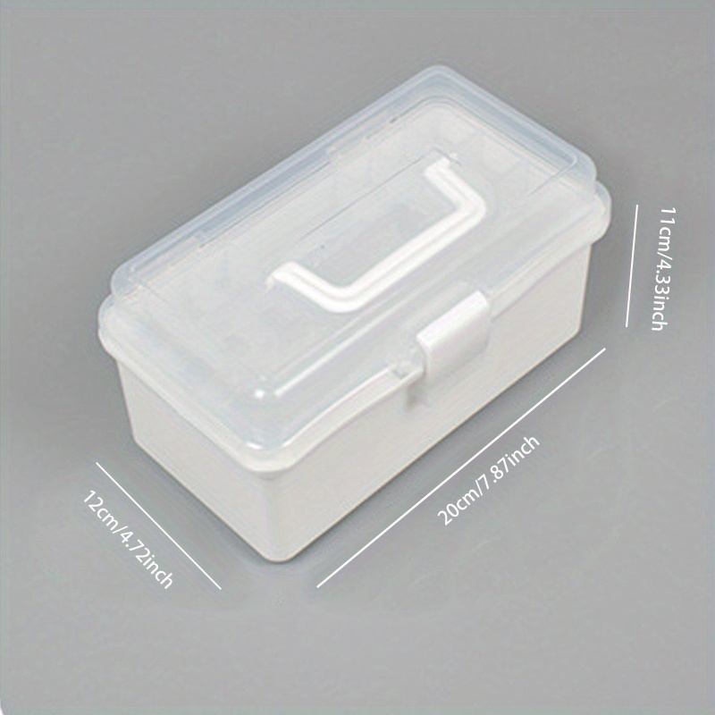 Clear Plastic Craft Storage Box Sewing Organizer Box 3 - Temu Austria