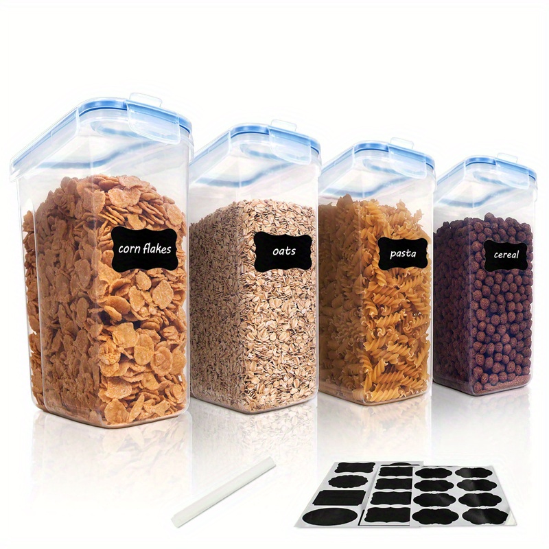 Plastic Food Storage Containers 4L Containers with Airtight BPA