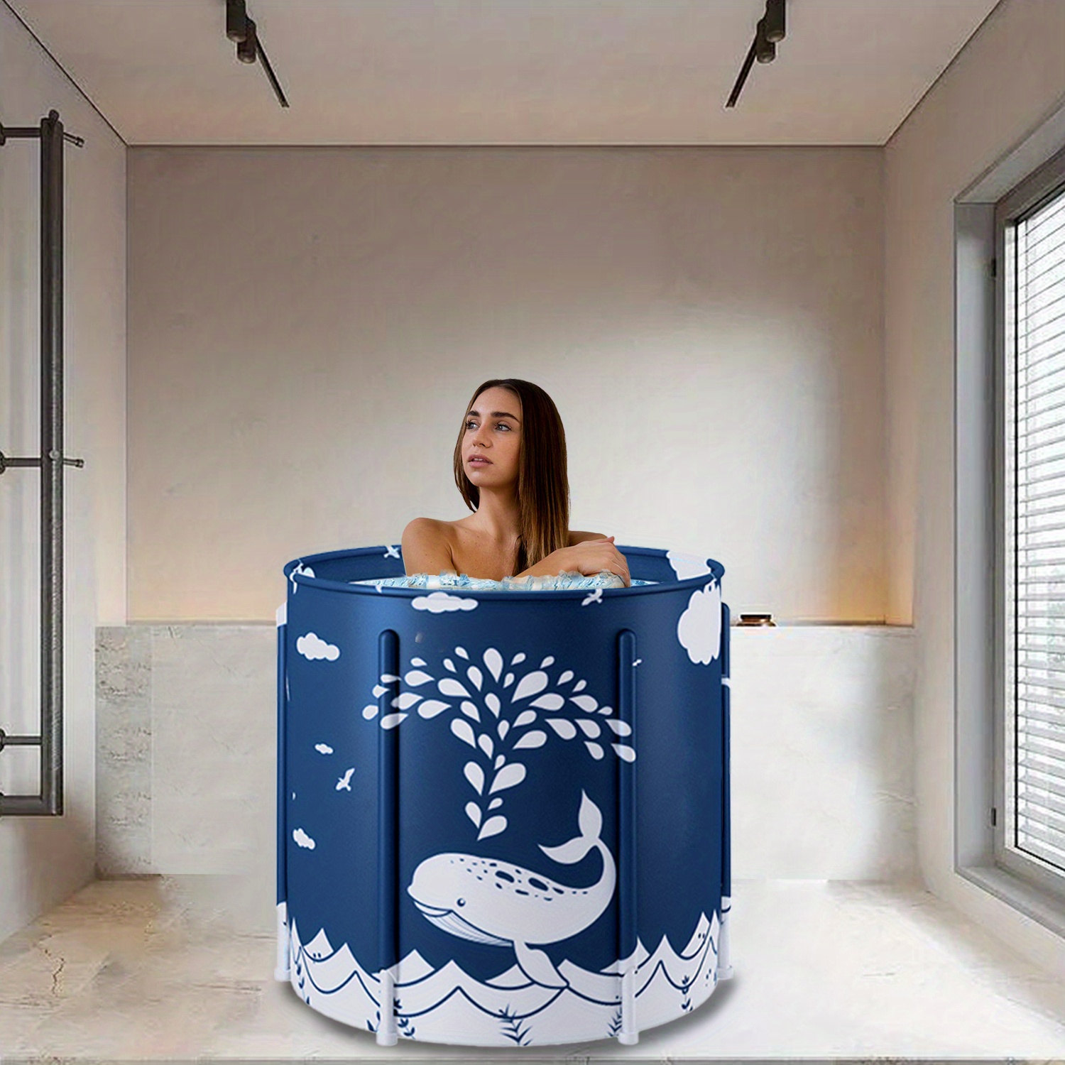 Freestanding Bathtub Ice Bath Tub Ice Bath Tub Recovery Temu