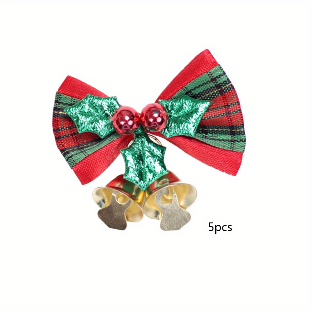 Christmas Bow Hair Decorations Mini Christmas Tree Red Bows Christmas