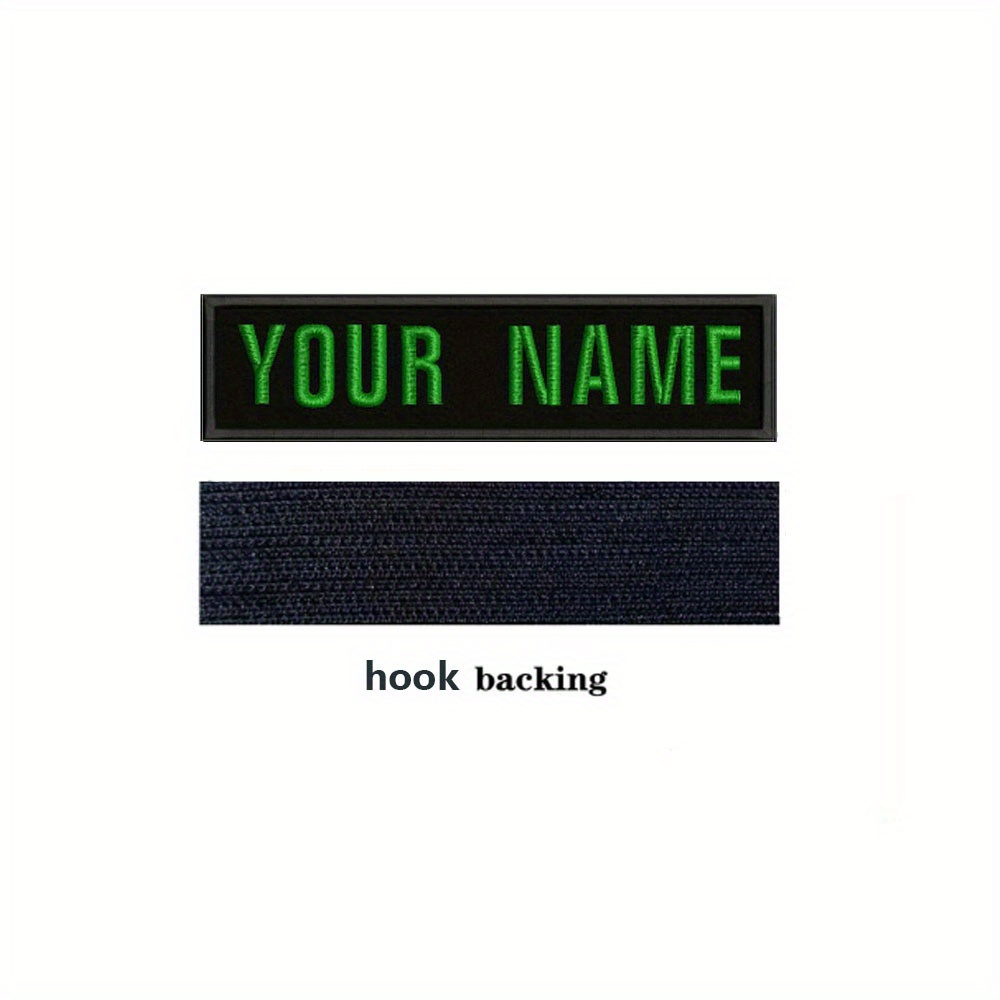 TEMU 1pc Custom Dog Name Patches, Personalized Embroidered Name Tapes For Dog Vests/harnesses