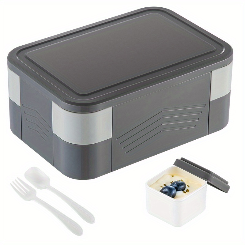 TAAJ LB-8823 2 Compartment Lunch Box with Spoon Tiffin Box