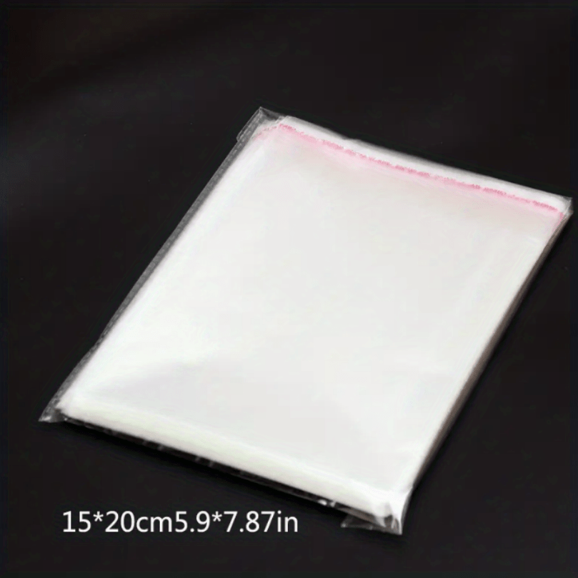 Self Seal Clear Cellophane Bags Food Safe Adhesive - Temu