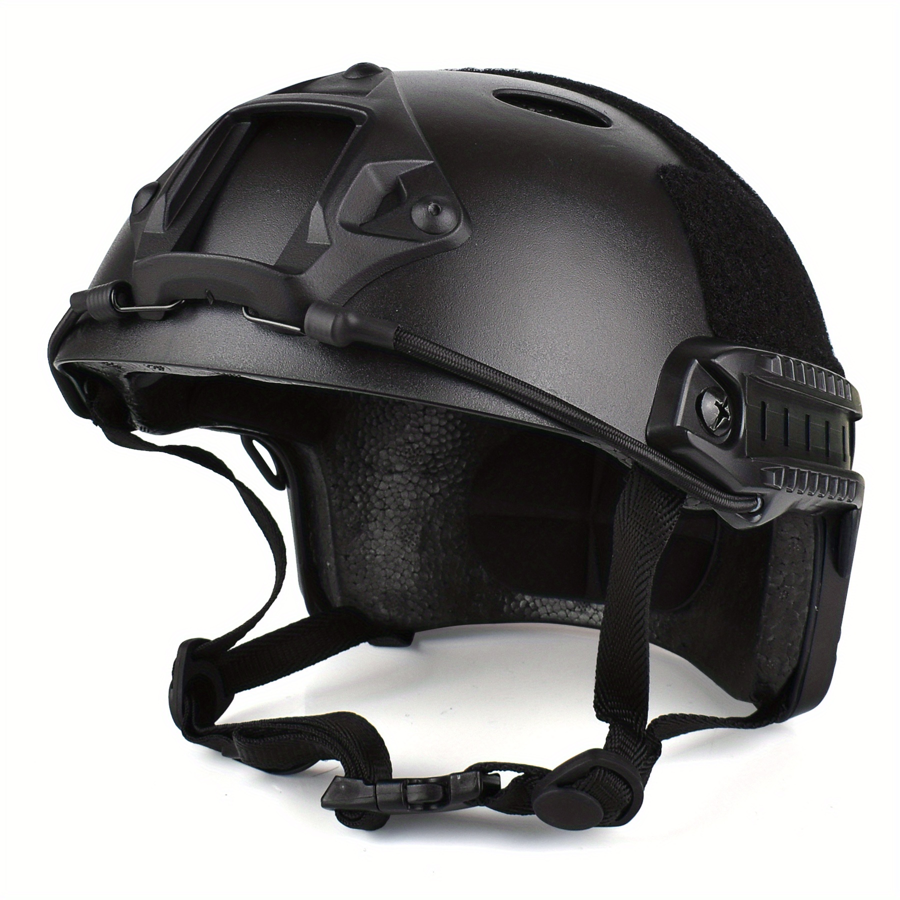 Casco táctico Airsoft PJ y máscara de pistola de aire de protección  completa, con gafas antivaho desmontables para pistola de aire paintball CS  Game