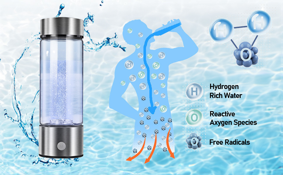 Hydrogen Water Bottle Portable Hydrogen Water Ionizer - Temu