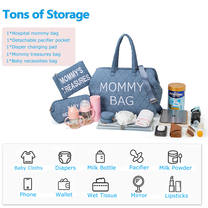 Manrany Mommy Bag for Hospital, Diaper Bag Tote, Mom Hospital Bag for Labor  and Delivery with Travel Organizers (Rice White) - Yahoo Shopping