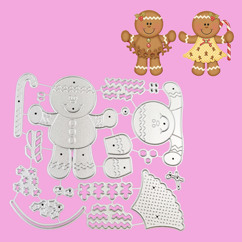 ZFPARTY Nesting Gingerbread Man Metal Cutting Dies Stencils for DIY  Scrapbooking Decorative Embossing DIY Paper Cards - AliExpress