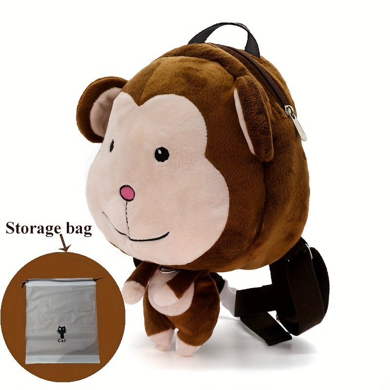 Teddy Bear Doll Plush Backpacks for Adult Dog Monkey Women Bag Gift for  Girls