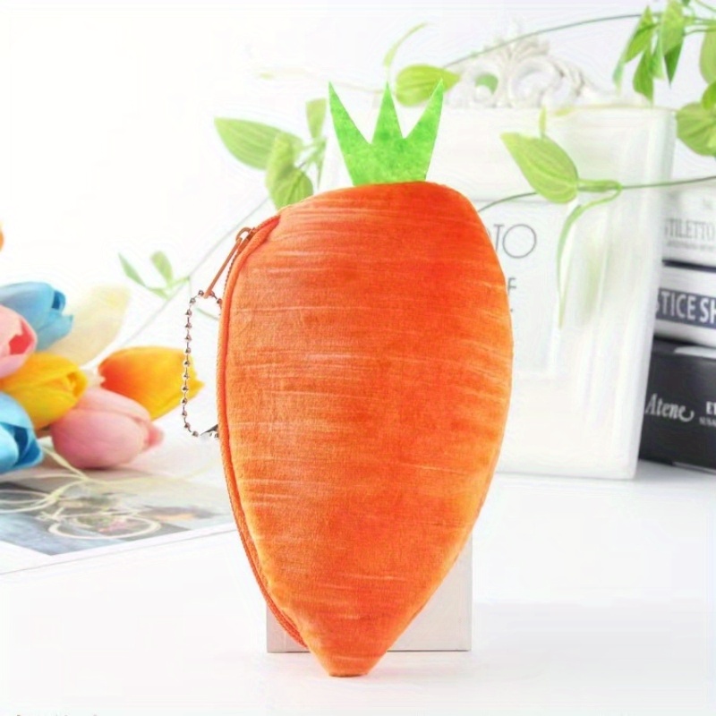 Source 2019 New Cartoon Vegetables Carrots Expression Silica Gel Coin Purse  Cash Bag For Kids on m.