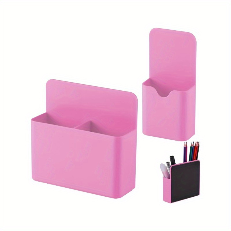 2pcs Magnetic Pen Holder Dry Erase Marker Organizer Strong Magnet Storage