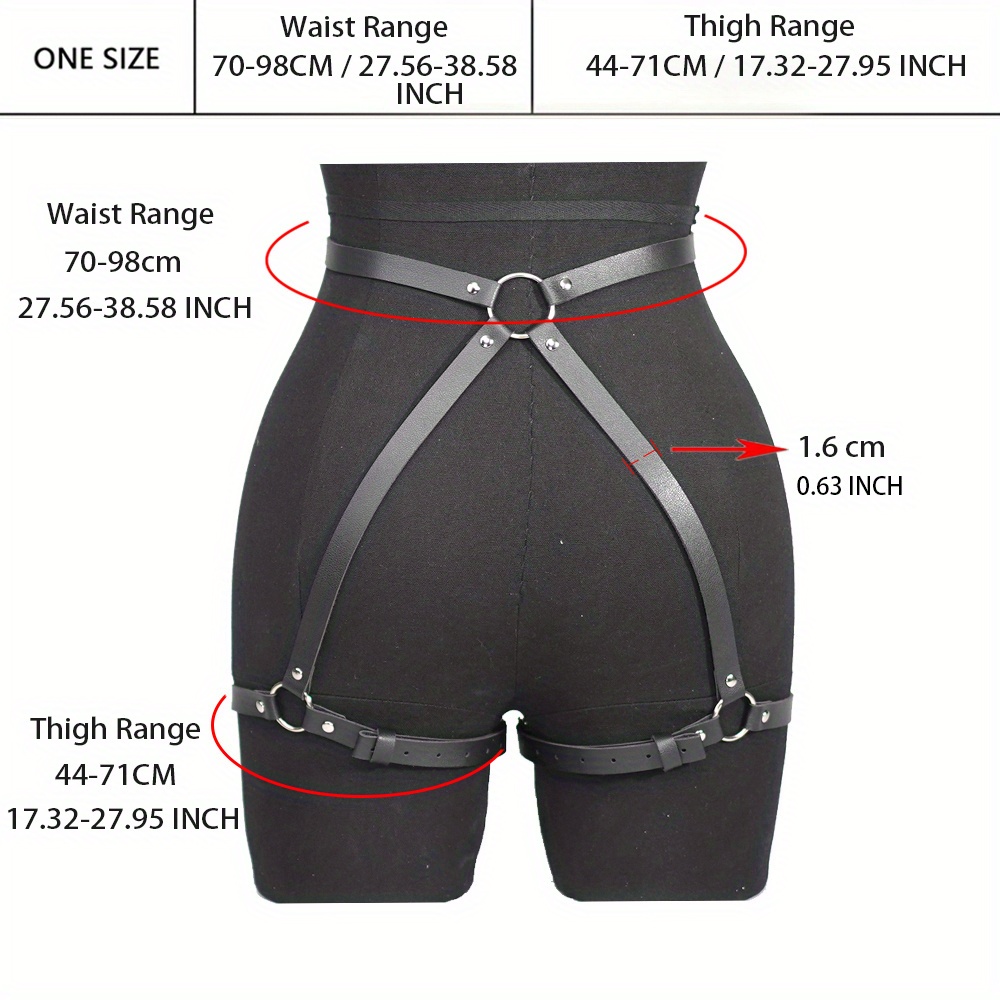 Colorblock Body Garter Belt Set Cut Cage Bra Harness Elastic - Temu