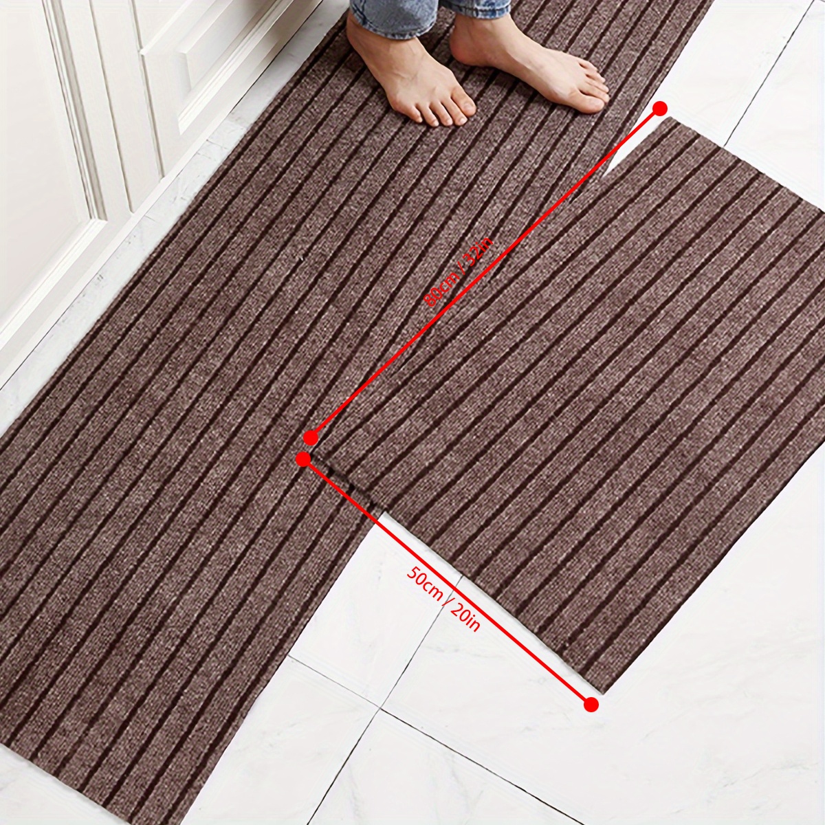 Rubber Kitchen Floor Mat Bedroom Living Room Long Strip Carpet