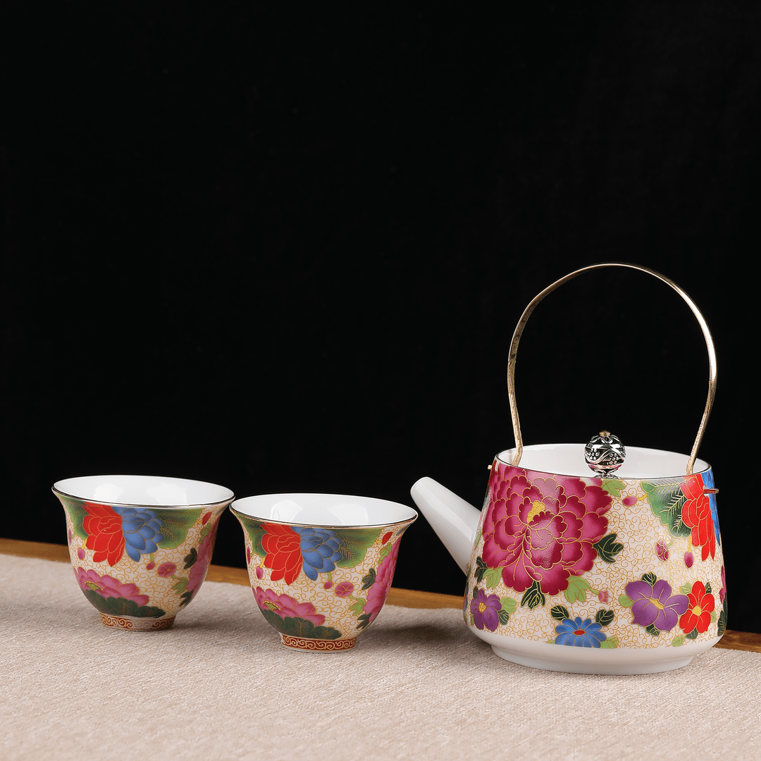 Ceramic Travel Tea Set Chinese Ceremony Accessories Pottery