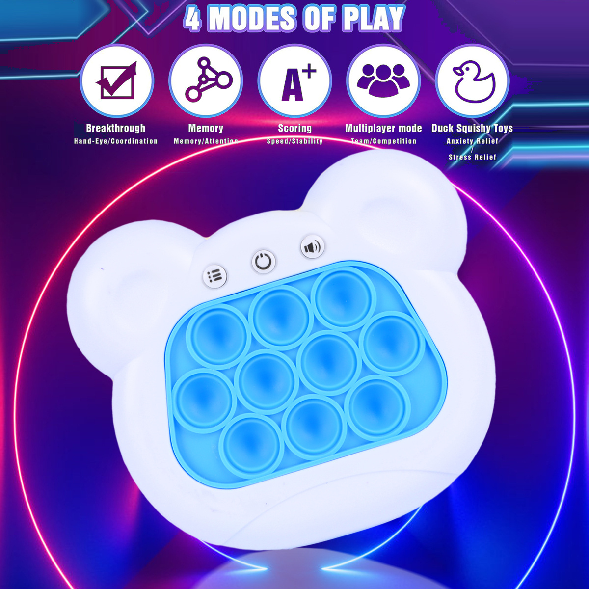 Pop Fidget Juegos Niños Juguetes Juego Mano Niños 4 8 Años - Temu