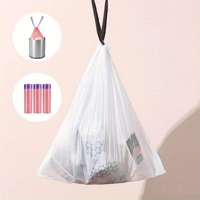 15pcs De 4 Galones Bolsas De Basura Con Cordón Portátil - Perfecto Para  Baño Oficina Cocina Limpieza Del Hogar - Temu