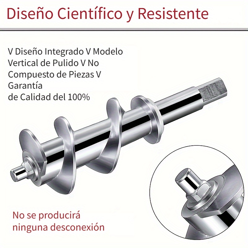 Accesorio de metal para molinillo de alimentos para batidoras de pie  KitchenAid, picadora de carne HOZODO para relleno de salchichas, gran  accesorio