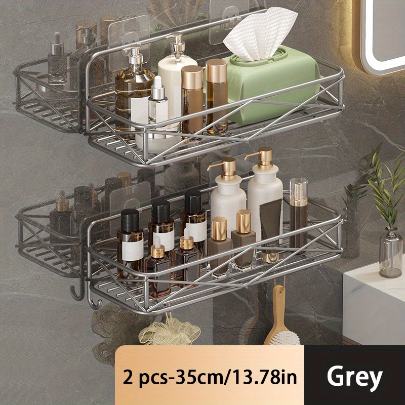 Corner Shower Caddy, Wall-mounted Storage Rack, Angel Wings