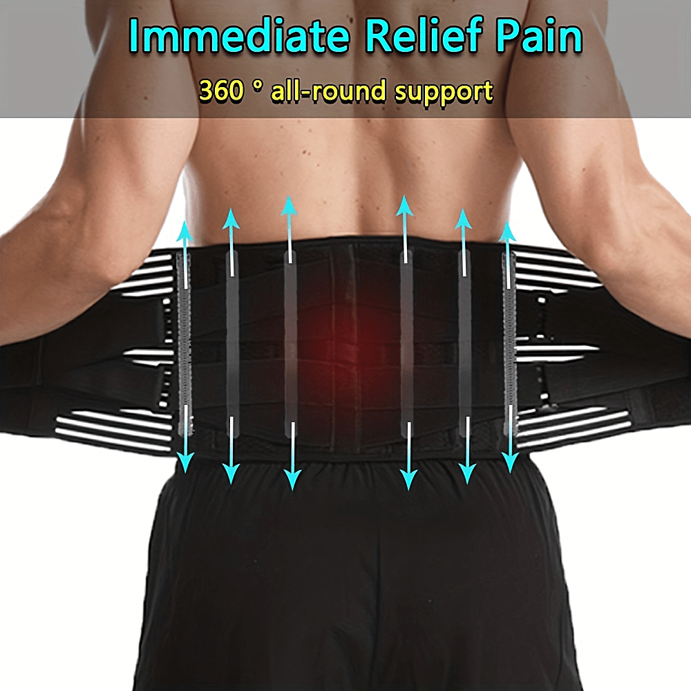 Adjustable Lower Back Brace Lumbar Support Waist Belt for Men Women Pain  Relief