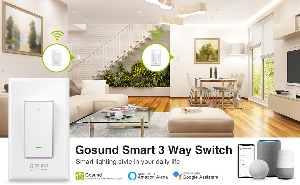 Smart Light Switch, WiFi Smart Switch Compatible with Alexa
