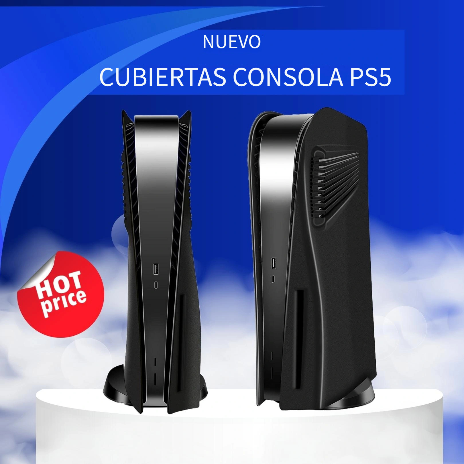 Placas de cubierta PS5 Slim para consola Playstation 5 Slim Disc Edition