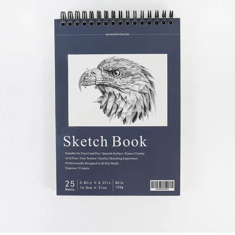 Hardcover Sketchbook Thickened Blank Page Sketchbook Medium - Temu