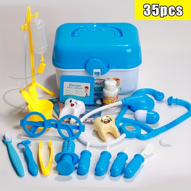 Kit Medico Per Bambini -52 Pezzi Attrezzatura Da Gioco Da Dottore, Kit Da  Dottore Giocattolo Per Bambini, Set Da Gioco Da Dottore Con Custodia Regalo