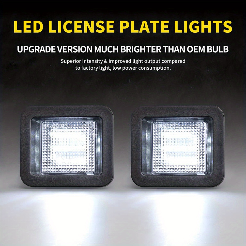 2pcs LEDナンバープレートライトランプアセンブリ2015 2020 F150 17 20