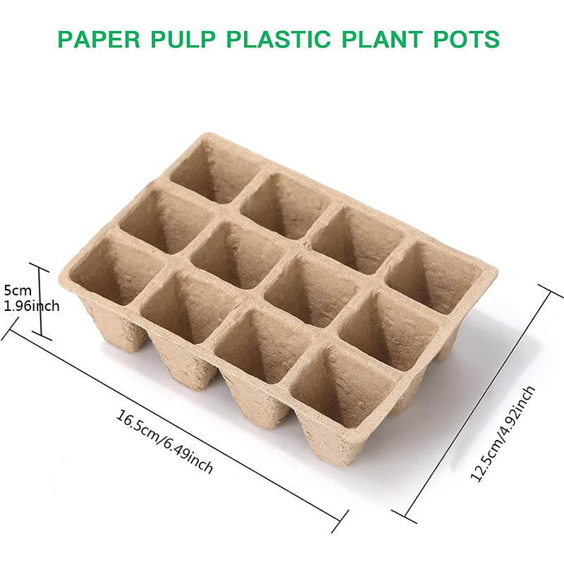 Peat Seed Starter Tray Plant Pots Tray For Seedlings Temu