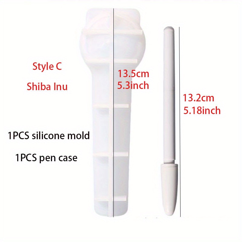 3 Pieces Pen Shape Resin Mold Ballpoint Pen Silicone Molds Epoxy