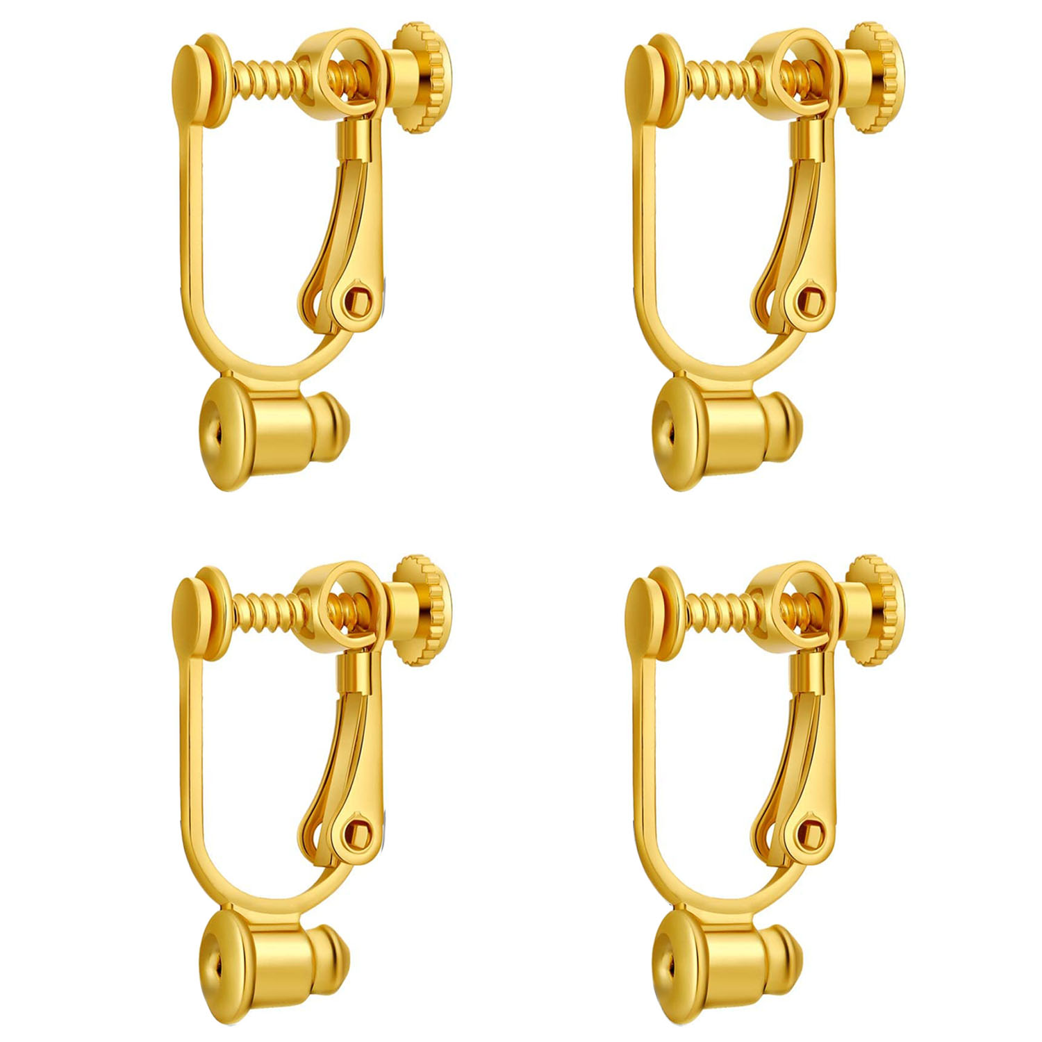 Pierced-Clip Converter Gold-Plated (24 Pieces)