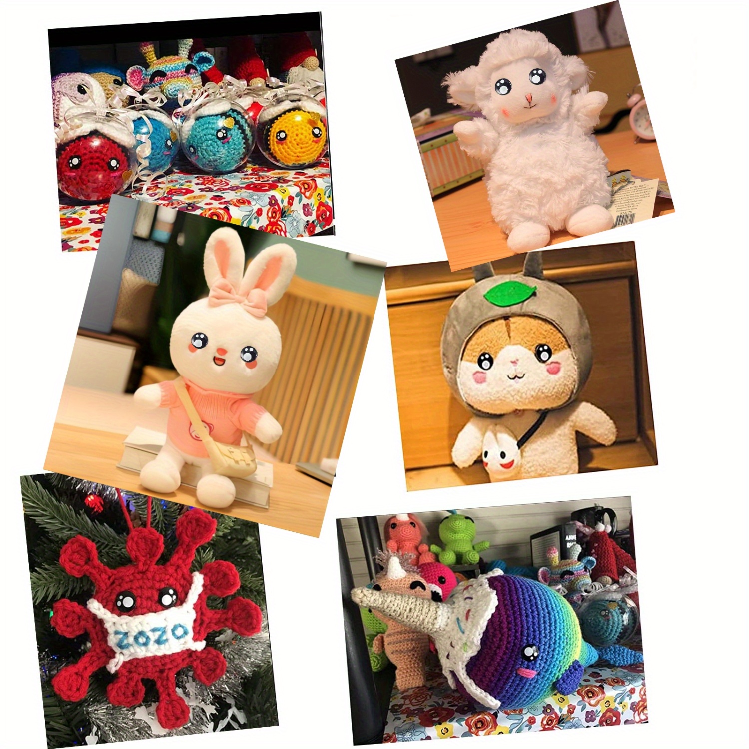 Wholesale Craft Plastic Doll Eyes Stuffed Toy Eyes 