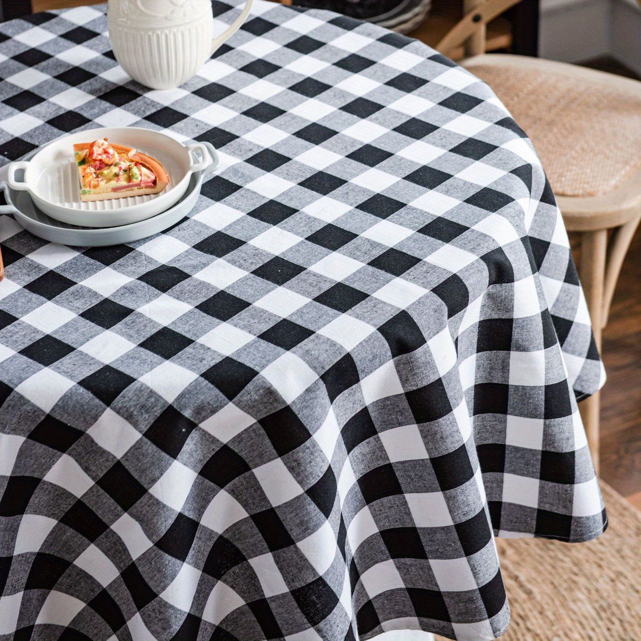 Polyester Tablecloth Nordic Retro Style Christmas Festival - Temu