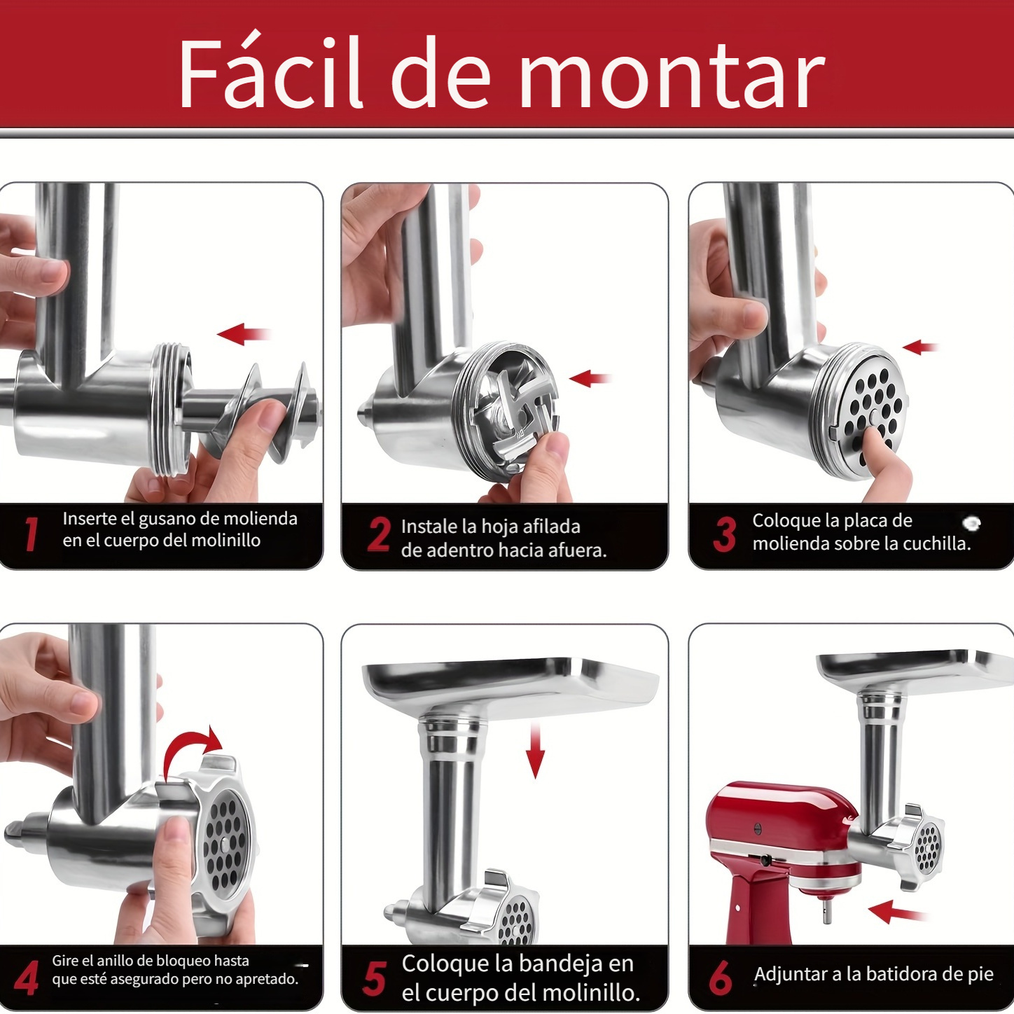 1pc, Accesorios De Molinillo De Alimentos Para Batidoras De Pie