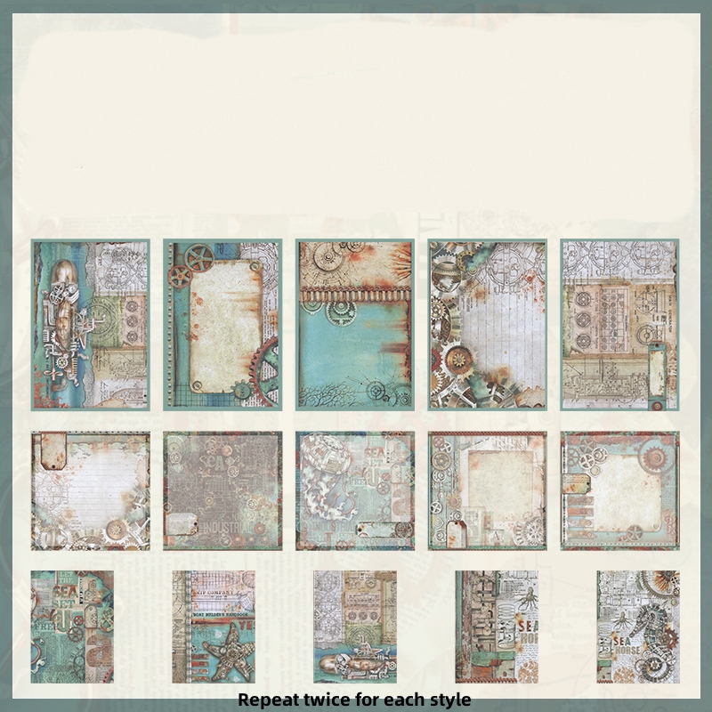 30pcs Retro Journal Decorative Base Layer Paper Pack