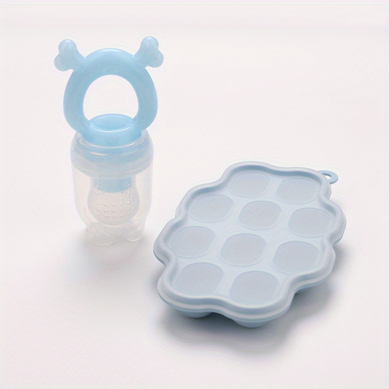 6pcs Fruit Feeder Pacifier Set, Silicone Mesh Bag Baby Food Feeder, Infant  Teething Toy, Food Supplement Storage Box