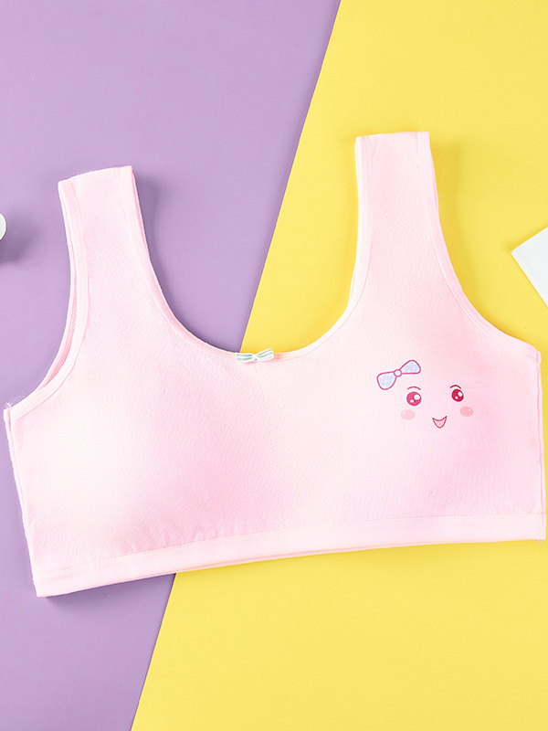 Shop Cotton Bra For 10~13 Year Old Teenage Girl Soft And Colorful