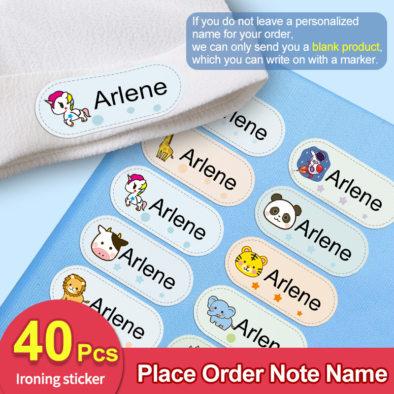 100PCS Name Stickers for Kids Personalized Custom Name Labels for
