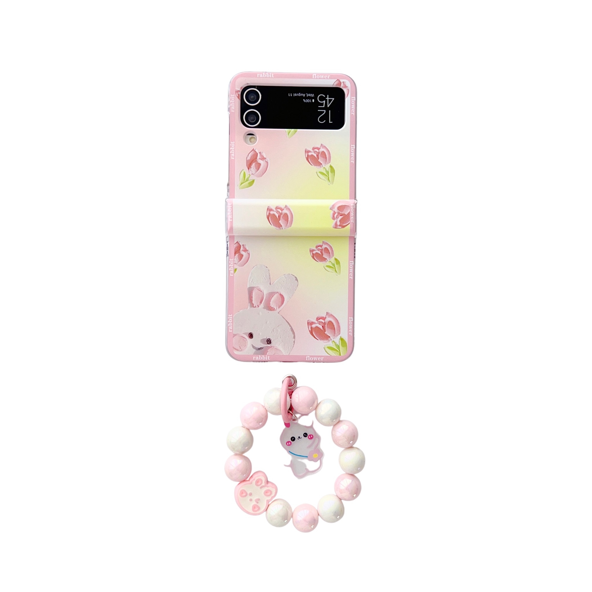 Cute Pastel Butterfly Bracelet Phone Case Samsung Galaxy Z Flip 3