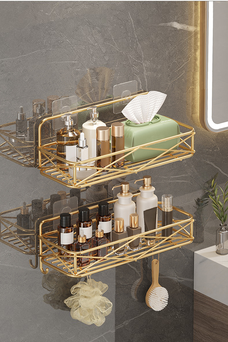 Corner Punchfree Hanging Storage Shelves, Stable Storage Racks For  Toiletry, Air Fresheners, Bath Ball, Scented Candles, Household Storage  Organizer For Hallway, Bathroom, Home, Dorm, Shelves For Wall - Temu France