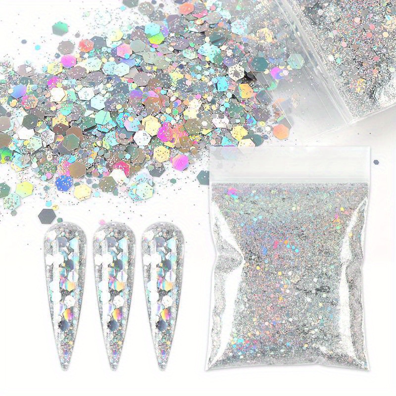 Bag Holographic Chunky Glitter Craft Glitter For Resin Art Crafts