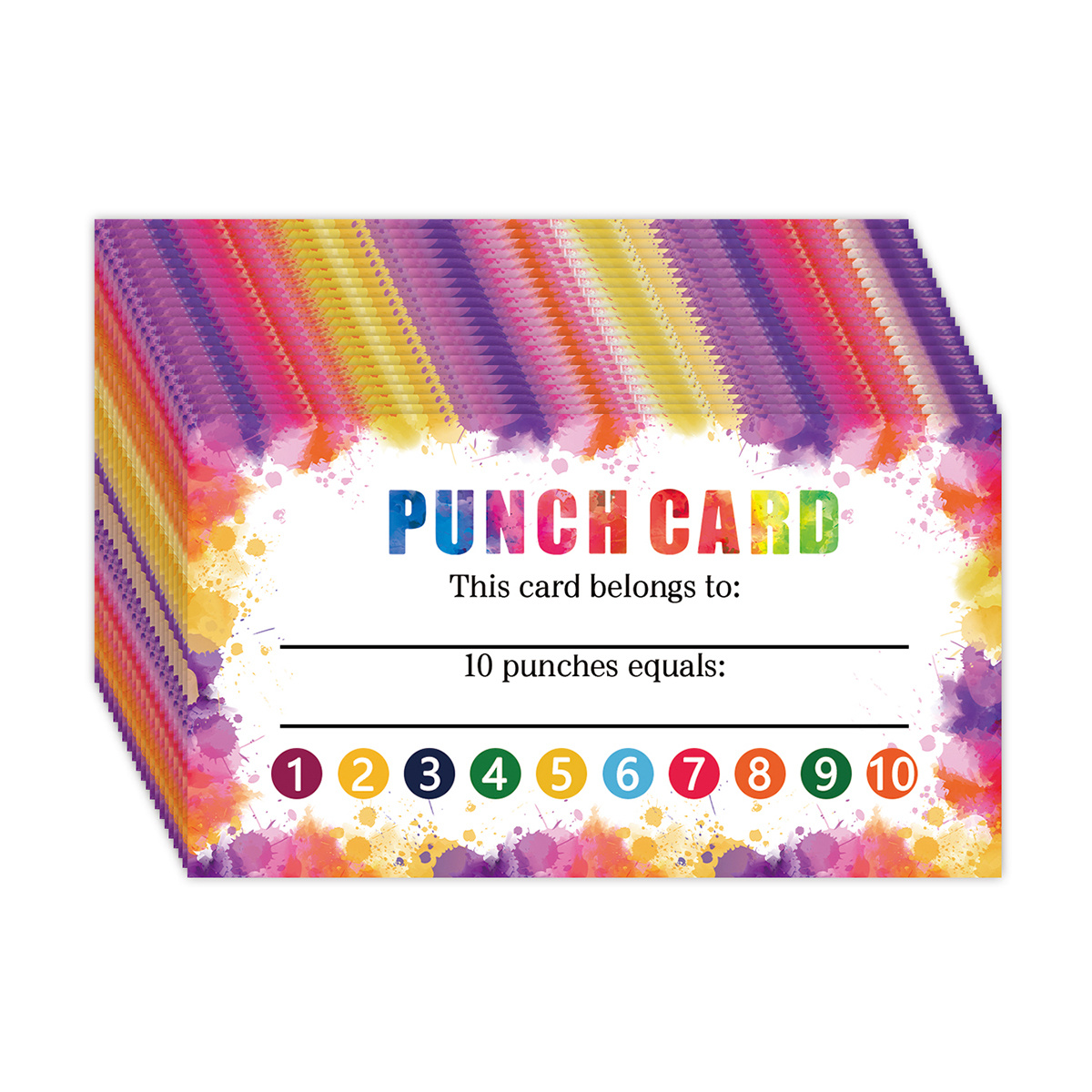 Punch Cards My Reward Cards For Classroom Student Home - Temu