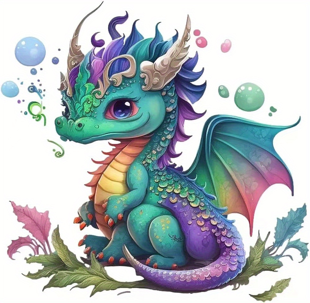 Cute Little Dragon Diamond Painting Gorgeous Diy Adult - Temu