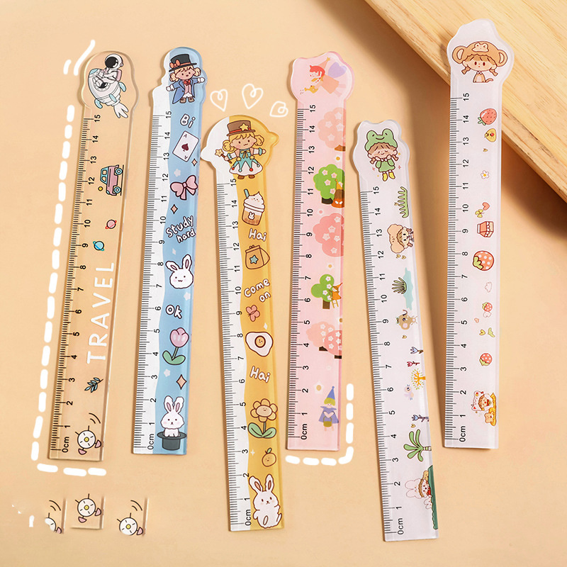 Premium Vector  Vector kawaii measuring ruler with smiling heart student  measuring tool cute school ruler with baby heart with face centimeter scales  love design