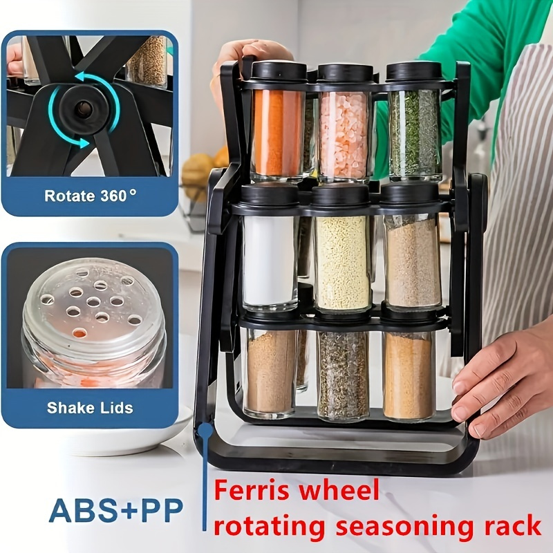 Multifunctional rotating spice discount rack